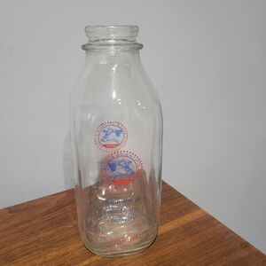 Vintage Weber Scientific Glass Milk Bottle
